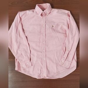 Ralph Lauren Men's Pink Button-Up Shirt